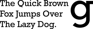 unbracketed font